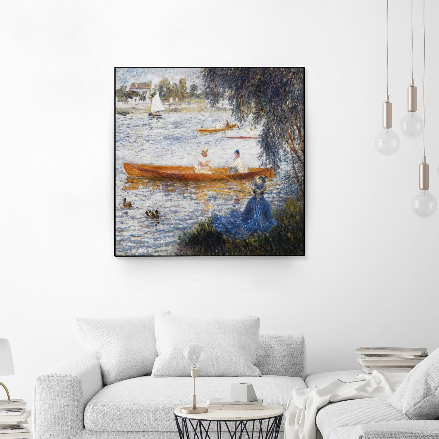 Canotier à Argenteuil by Auguste Renoir on GIANT ART - orange masters chaloupe