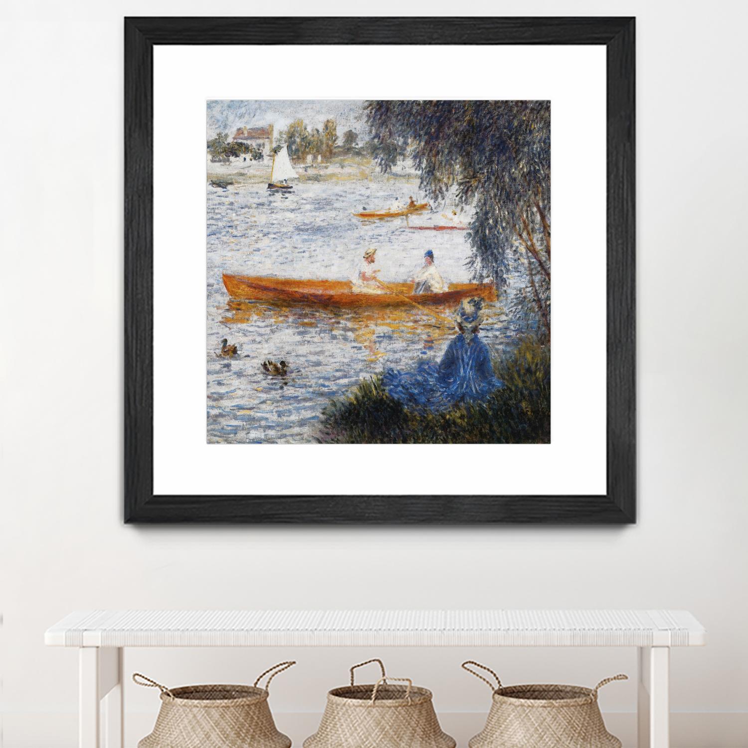 Canotier à Argenteuil by Auguste Renoir on GIANT ART - orange masters chaloupe