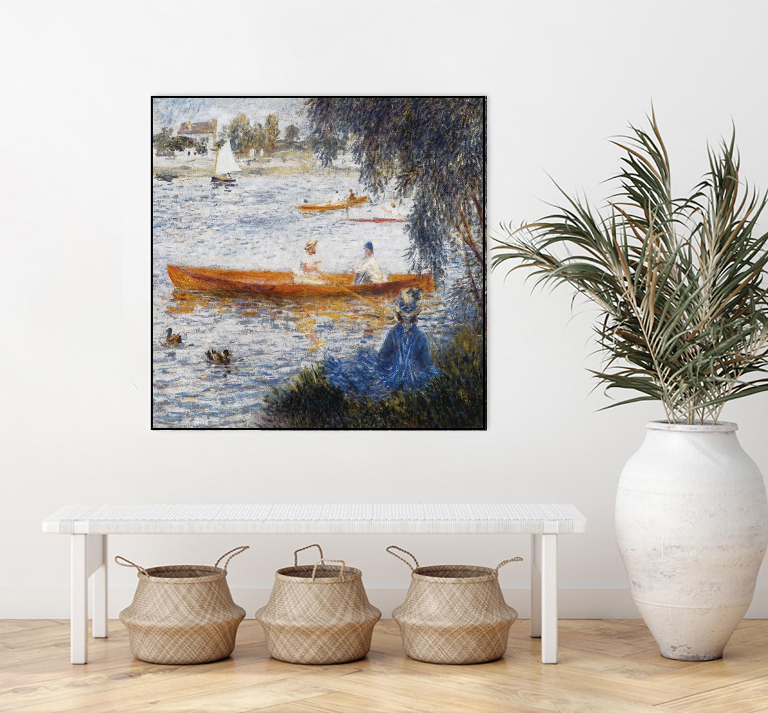 Canotier à Argenteuil by Auguste Renoir on GIANT ART - orange masters chaloupe