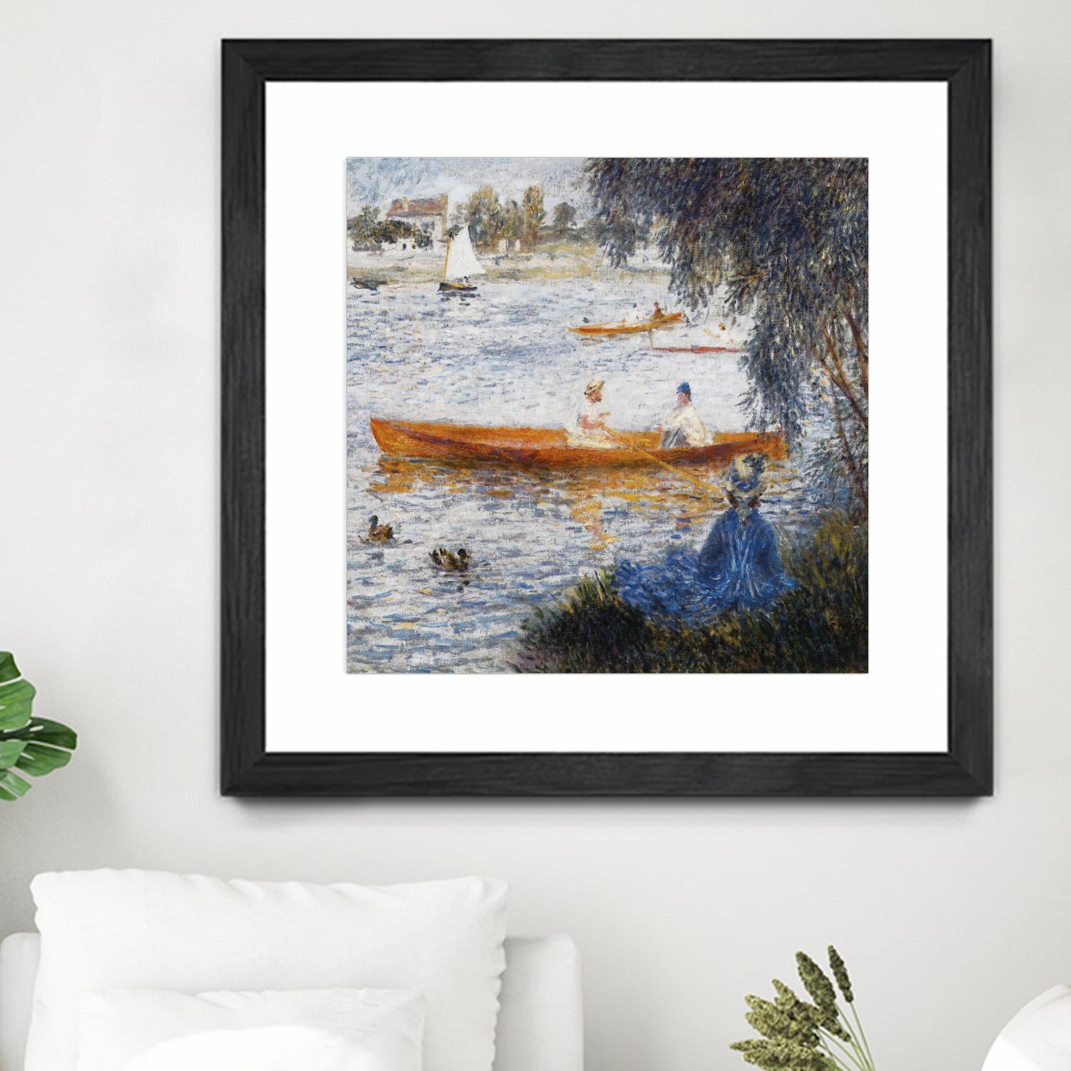 Canotier à Argenteuil by Auguste Renoir on GIANT ART - orange masters chaloupe