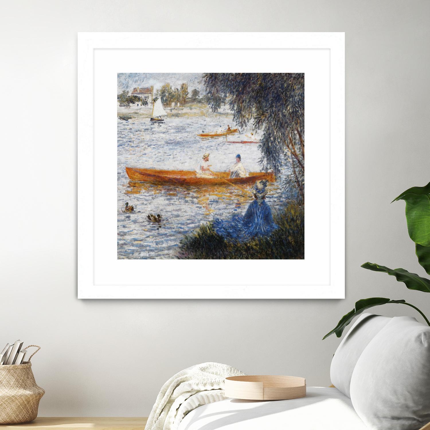 Canotier à Argenteuil by Auguste Renoir on GIANT ART - orange masters chaloupe