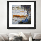 Canotier à Argenteuil by Auguste Renoir on GIANT ART - orange masters chaloupe