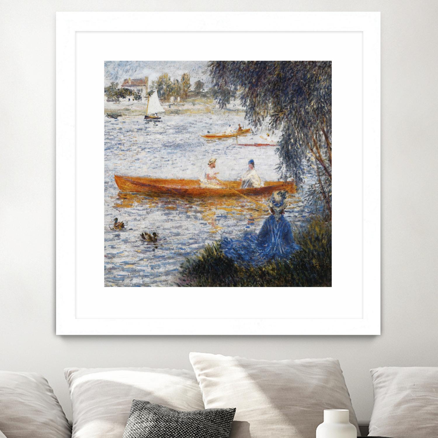 Canotier à Argenteuil by Auguste Renoir on GIANT ART - orange masters chaloupe