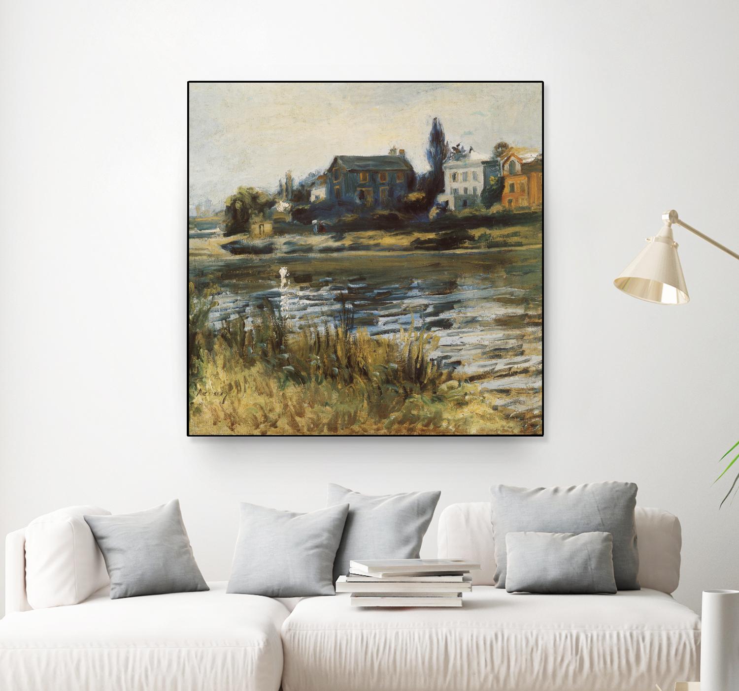 La Seine à Chatou by Auguste Renoir on GIANT ART - green masters rivière