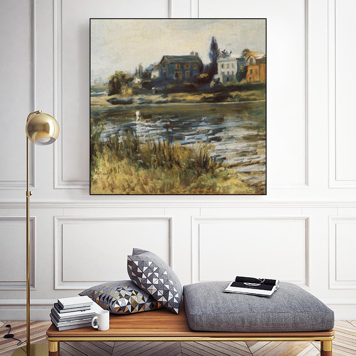 La Seine à Chatou by Auguste Renoir on GIANT ART - green masters rivière