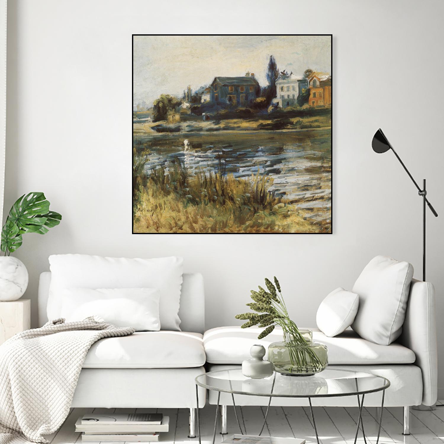 La Seine à Chatou by Auguste Renoir on GIANT ART - green masters rivière