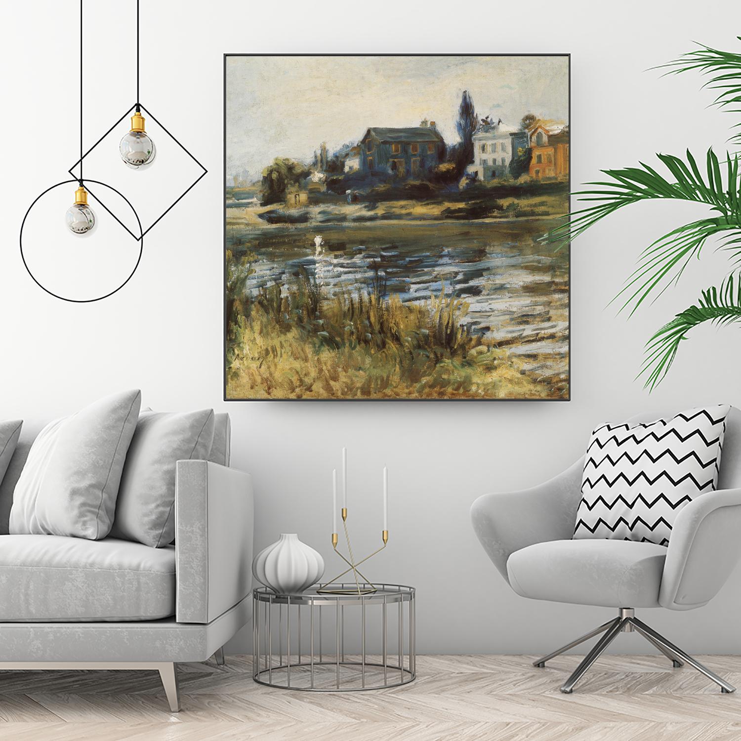 La Seine à Chatou by Auguste Renoir on GIANT ART - green masters rivière