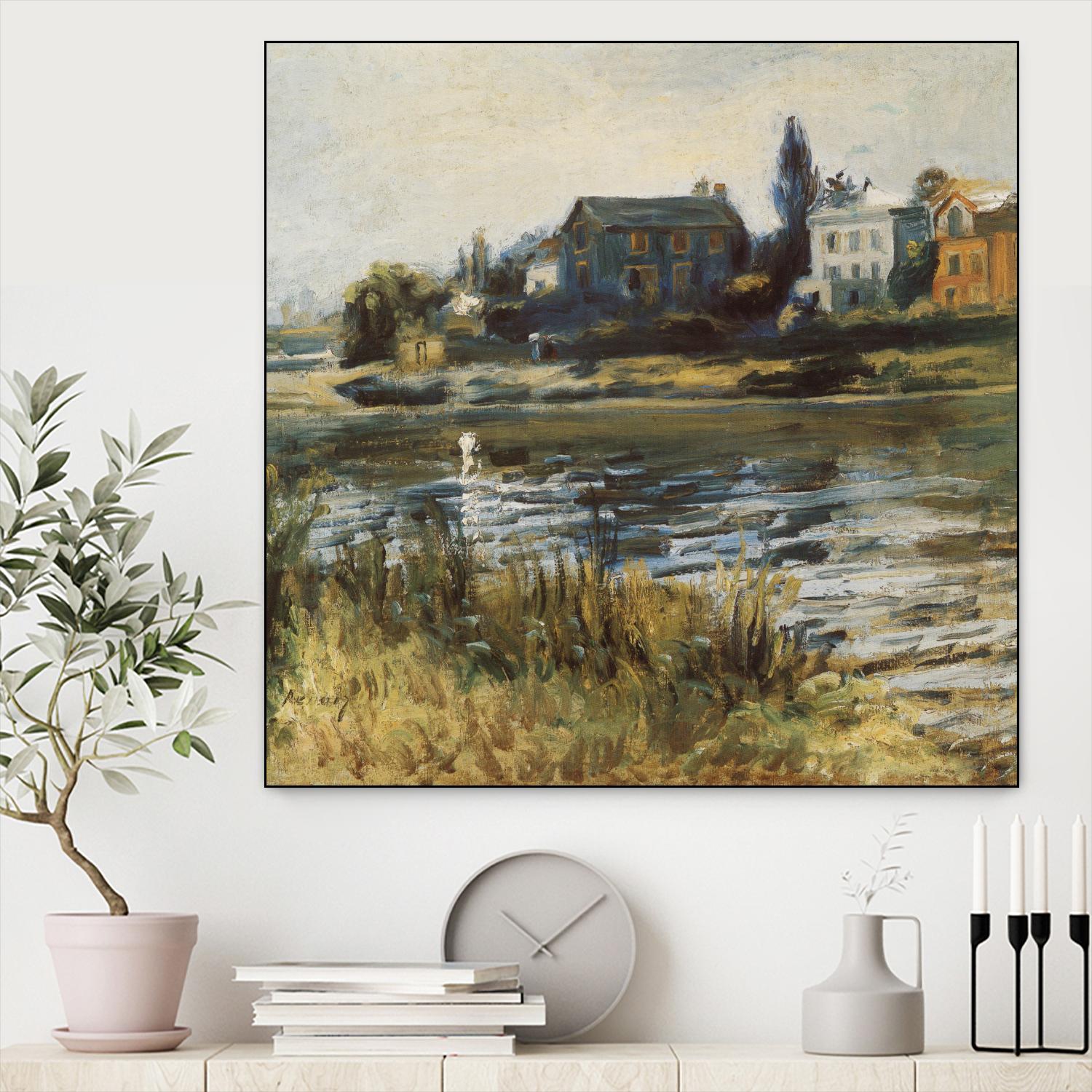 La Seine à Chatou by Auguste Renoir on GIANT ART - green masters rivière