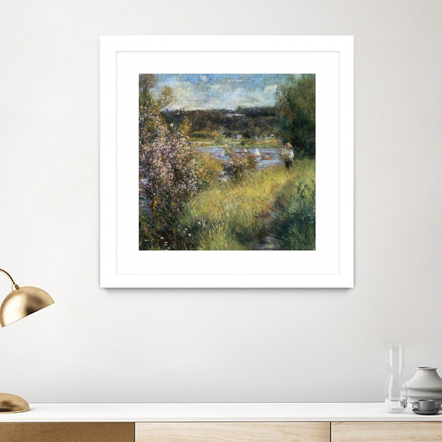 La Seine à Chatou by Auguste Renoir on GIANT ART - green masters