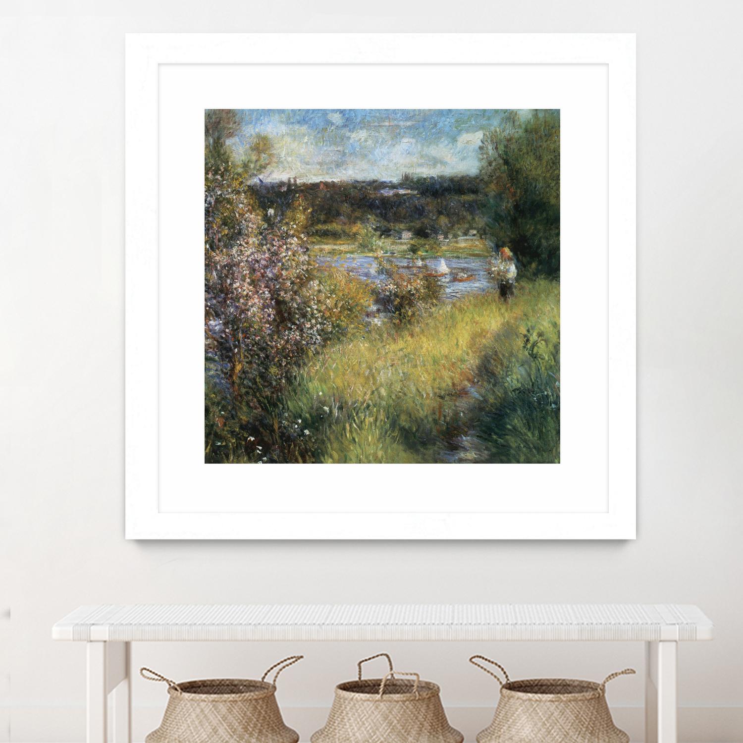 La Seine à Chatou by Auguste Renoir on GIANT ART - green masters