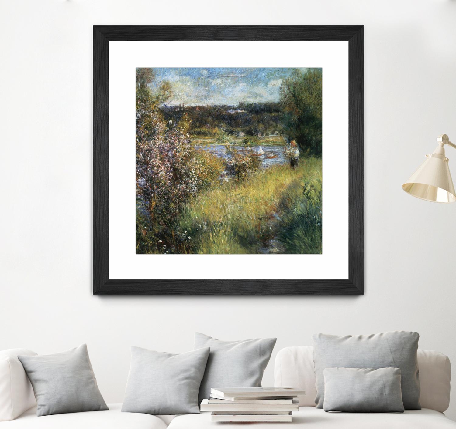 La Seine à Chatou by Auguste Renoir on GIANT ART - green masters