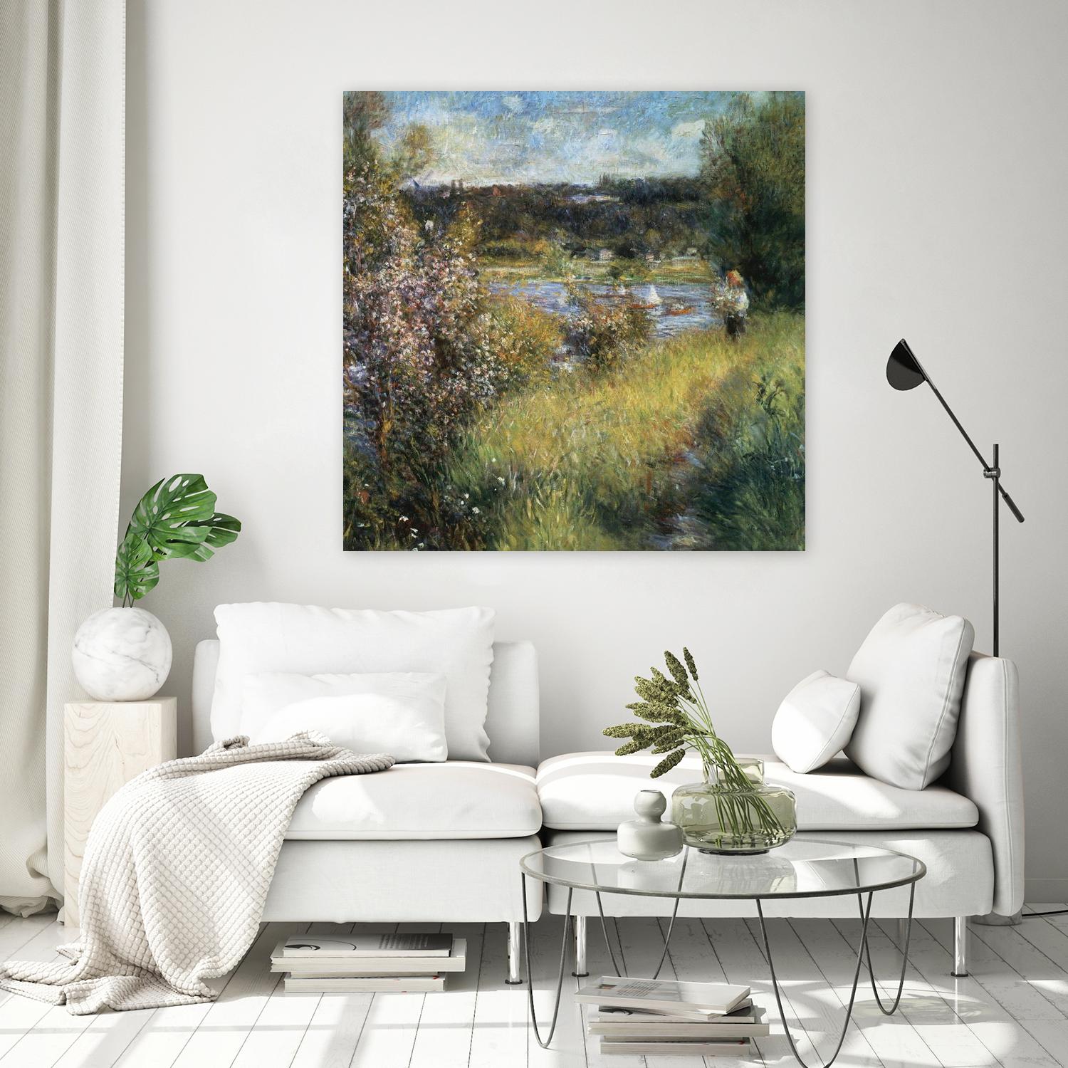 La Seine à Chatou by Pierre-Auguste Renoir on GIANT ART - green masters