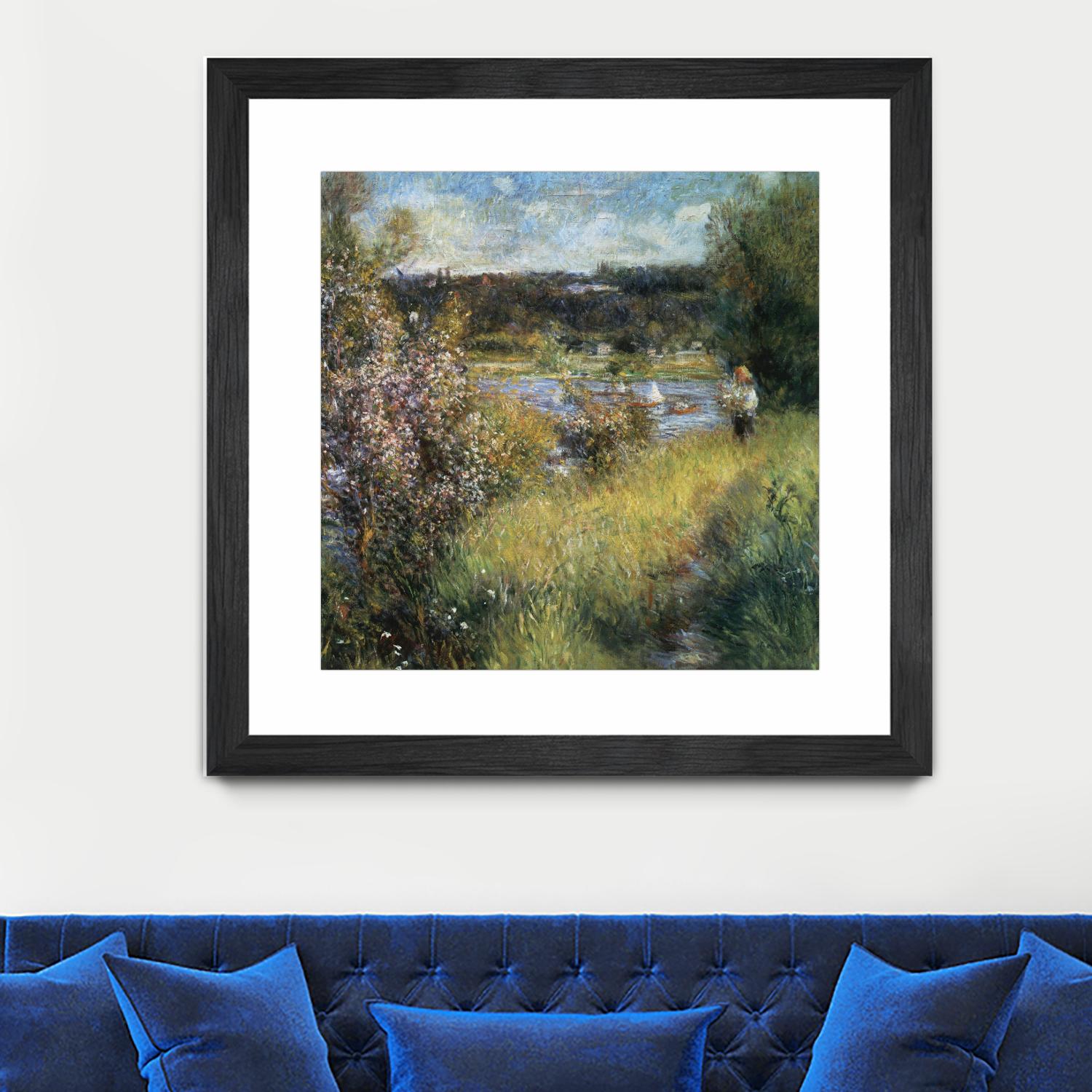 La Seine à Chatou by Auguste Renoir on GIANT ART - green masters