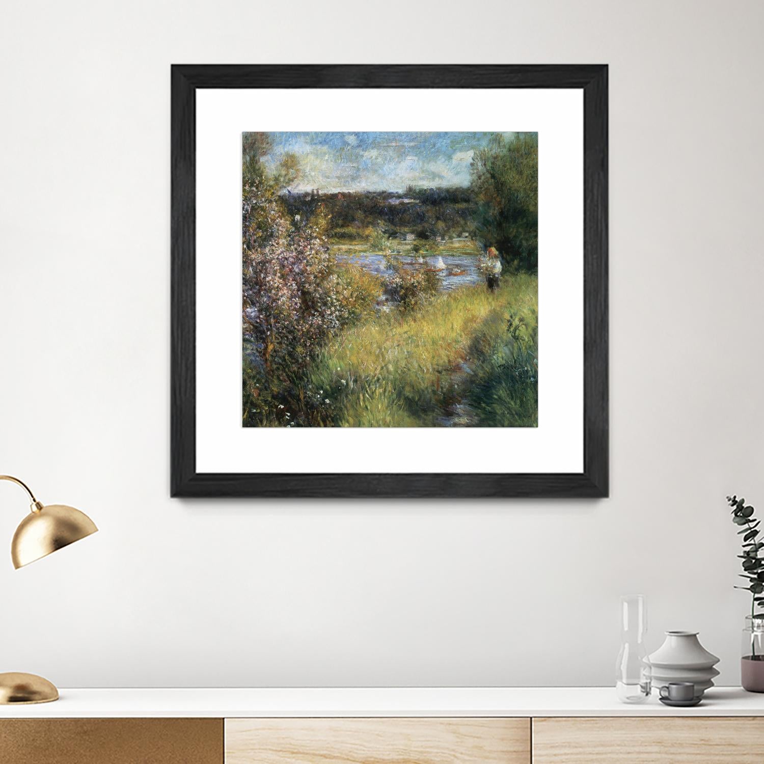 La Seine à Chatou by Auguste Renoir on GIANT ART - green masters