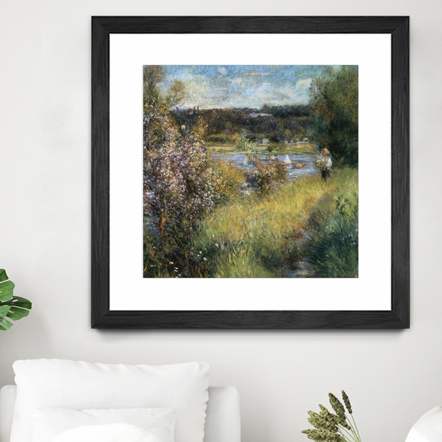 La Seine à Chatou by Auguste Renoir on GIANT ART - green masters