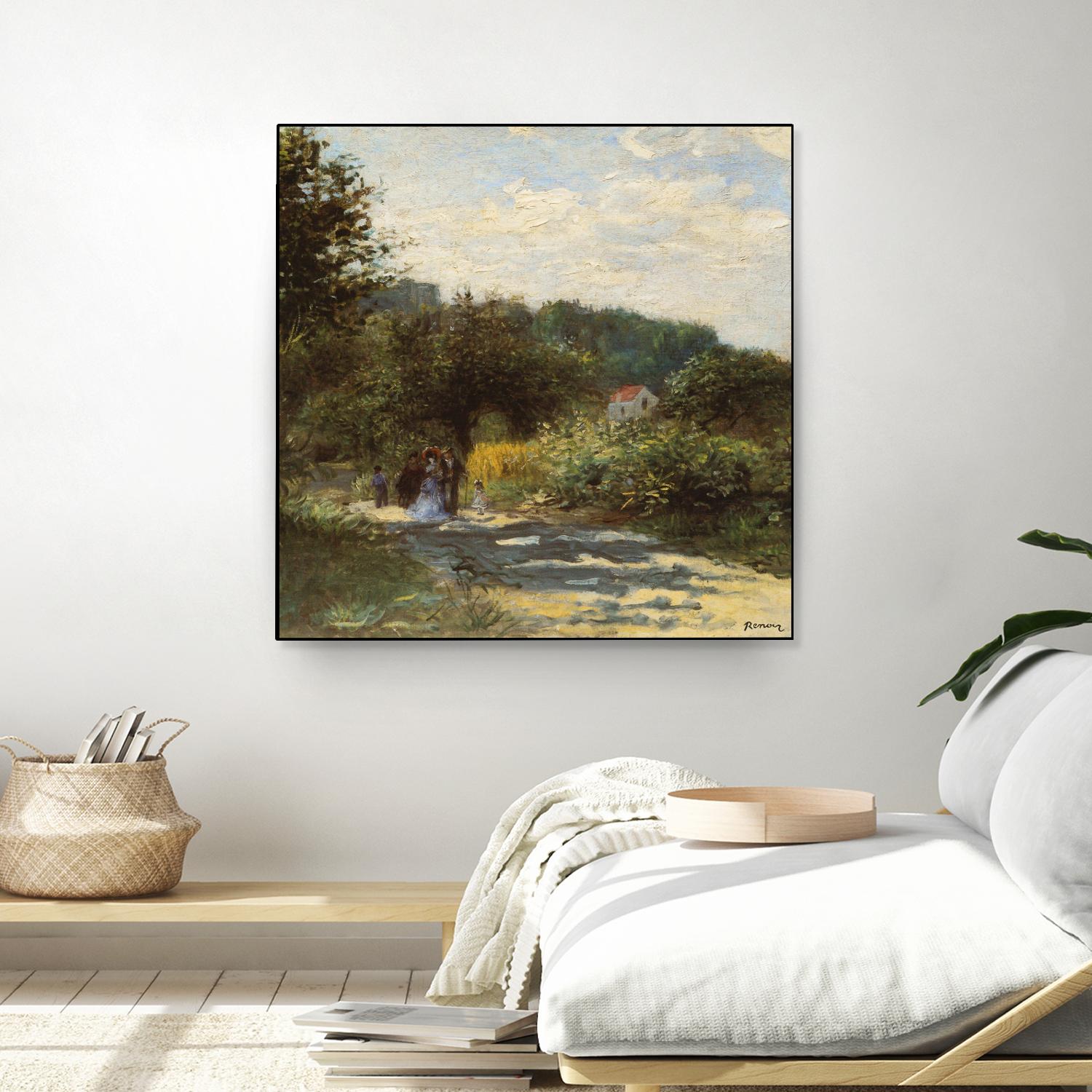 Une route à Louveciennes by Auguste Renoir on GIANT ART - green masters promenade