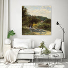 Une route à Louveciennes by Pierre-Auguste Renoir on GIANT ART - green masters promenade