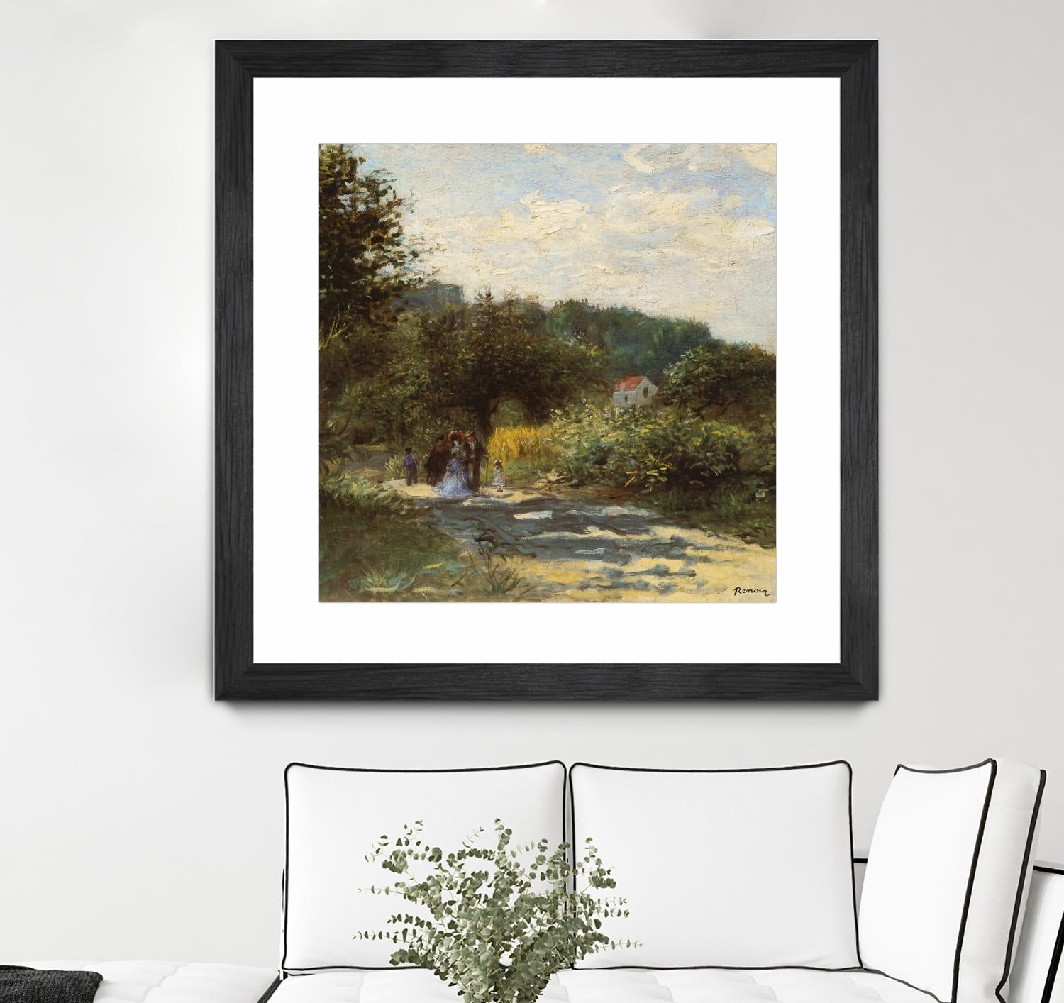 Une route à Louveciennes by Auguste Renoir on GIANT ART - green masters promenade