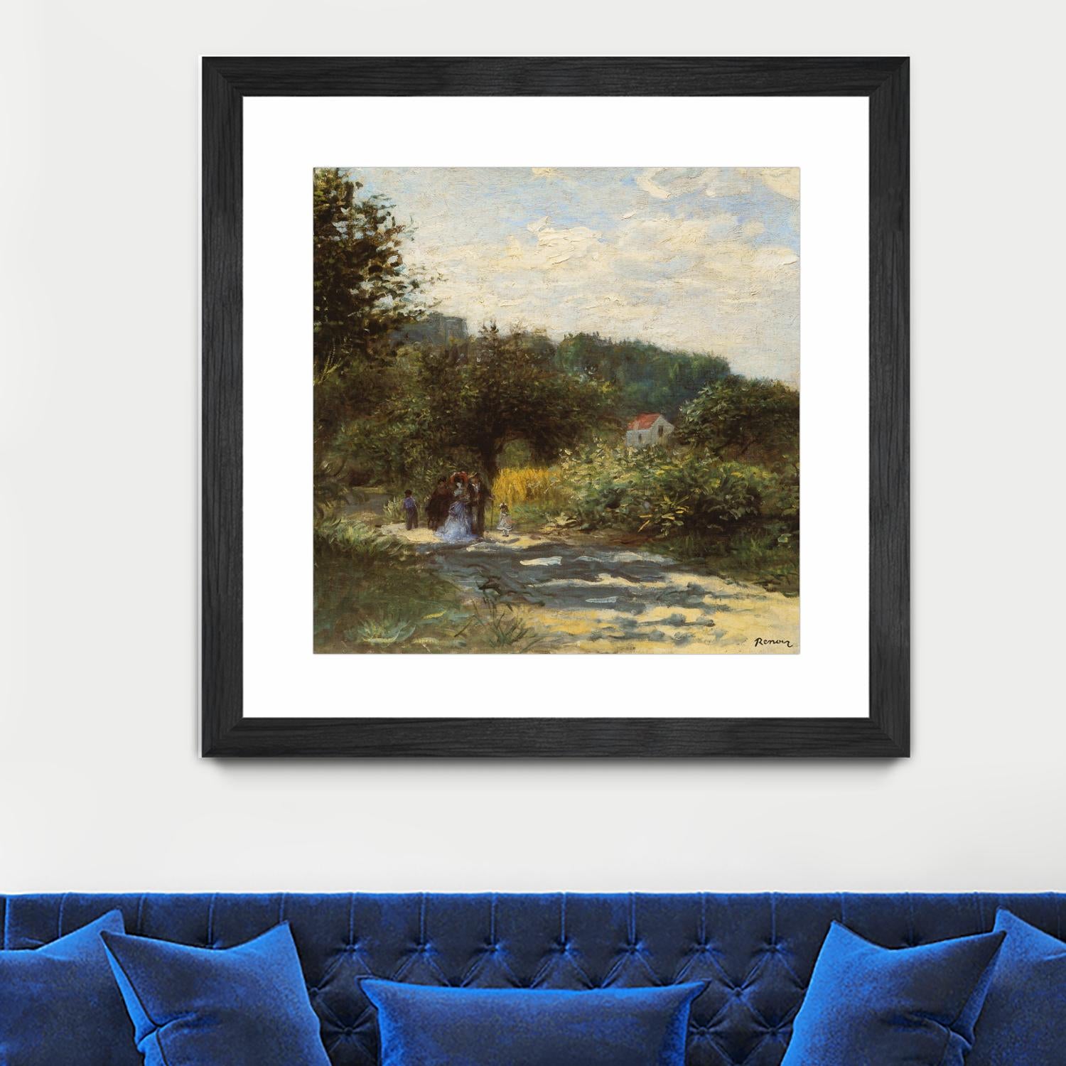 Une route à Louveciennes by Auguste Renoir on GIANT ART - green masters promenade