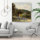 Une route à Louveciennes by Pierre-Auguste Renoir on GIANT ART - green masters promenade