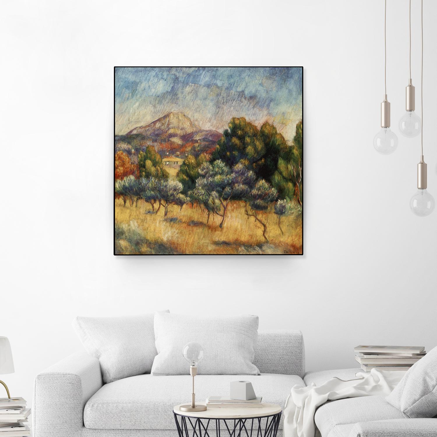 La mpontagne sainte victoire by Auguste Renoir on GIANT ART - blue masters