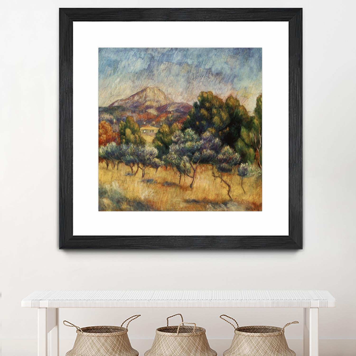 La mpontagne sainte victoire by Auguste Renoir on GIANT ART - blue masters