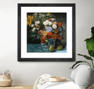 Fleurs dans un pot en faïance by Auguste Renoir on GIANT ART - red flowers