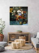 Fleurs dans un pot en faïance by Pierre-Auguste Renoir on GIANT ART - red flowers