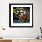 Fleurs dans un pot en faïance by Auguste Renoir on GIANT ART - red flowers