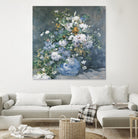 Bouquet Printanier by Auguste Renoir on GIANT ART - blue flowers floral