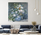 Bouquet Printanier by Auguste Renoir on GIANT ART - blue flowers floral