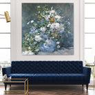 Bouquet Printanier by Auguste Renoir on GIANT ART - blue flowers floral