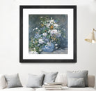 Bouquet Printanier by Auguste Renoir on GIANT ART - blue flowers floral