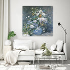 Bouquet Printanier, 1866 by Pierre-Auguste Renoir on GIANT ART - blue flowers floral