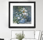 Bouquet Printanier by Auguste Renoir on GIANT ART - blue flowers floral