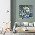 Bouquet Printanier, 1866 by Pierre-Auguste Renoir on GIANT ART - blue flowers floral