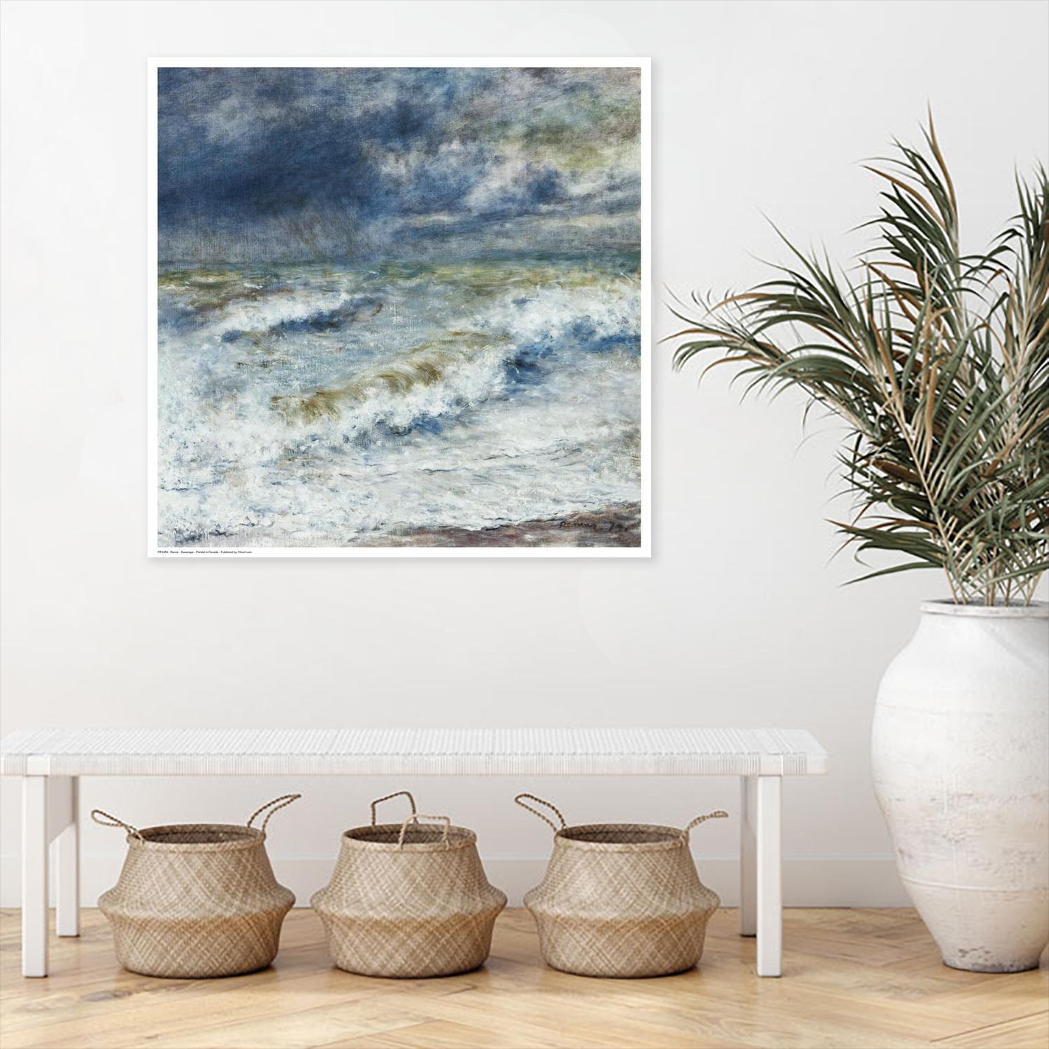 Seascape by Pierre-Auguste Renoir on GIANT ART - green master