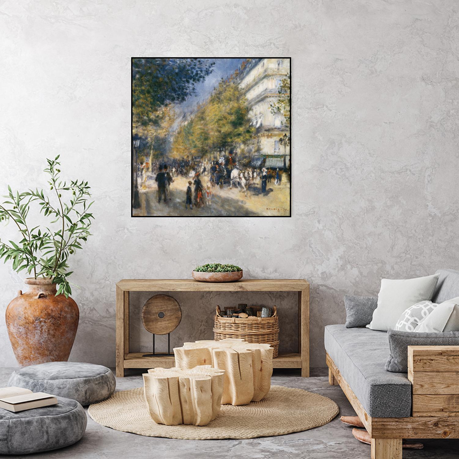Les grands Boulevards by Auguste Renoir on GIANT ART - beige masters ville