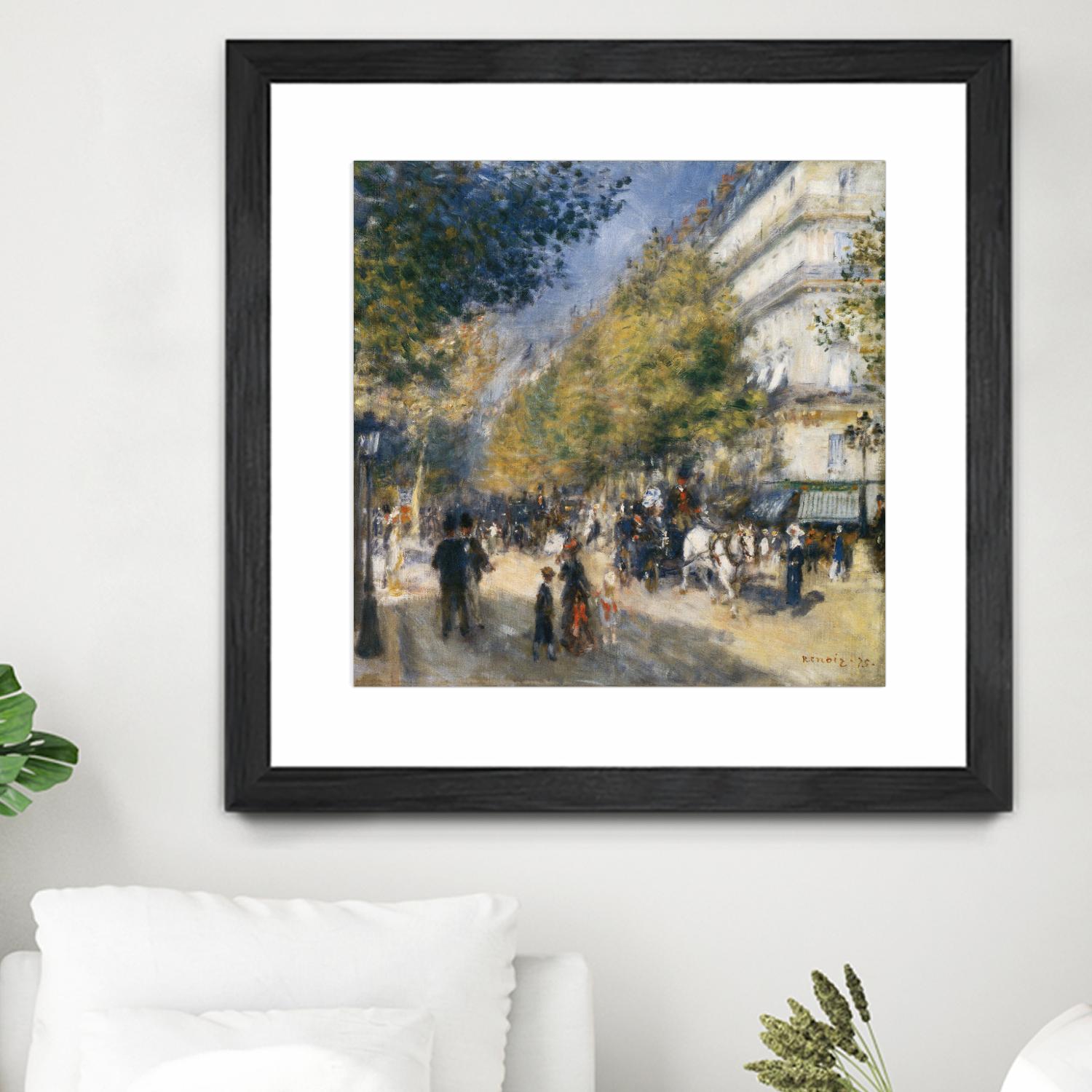 Les grands Boulevards by Auguste Renoir on GIANT ART - beige masters ville