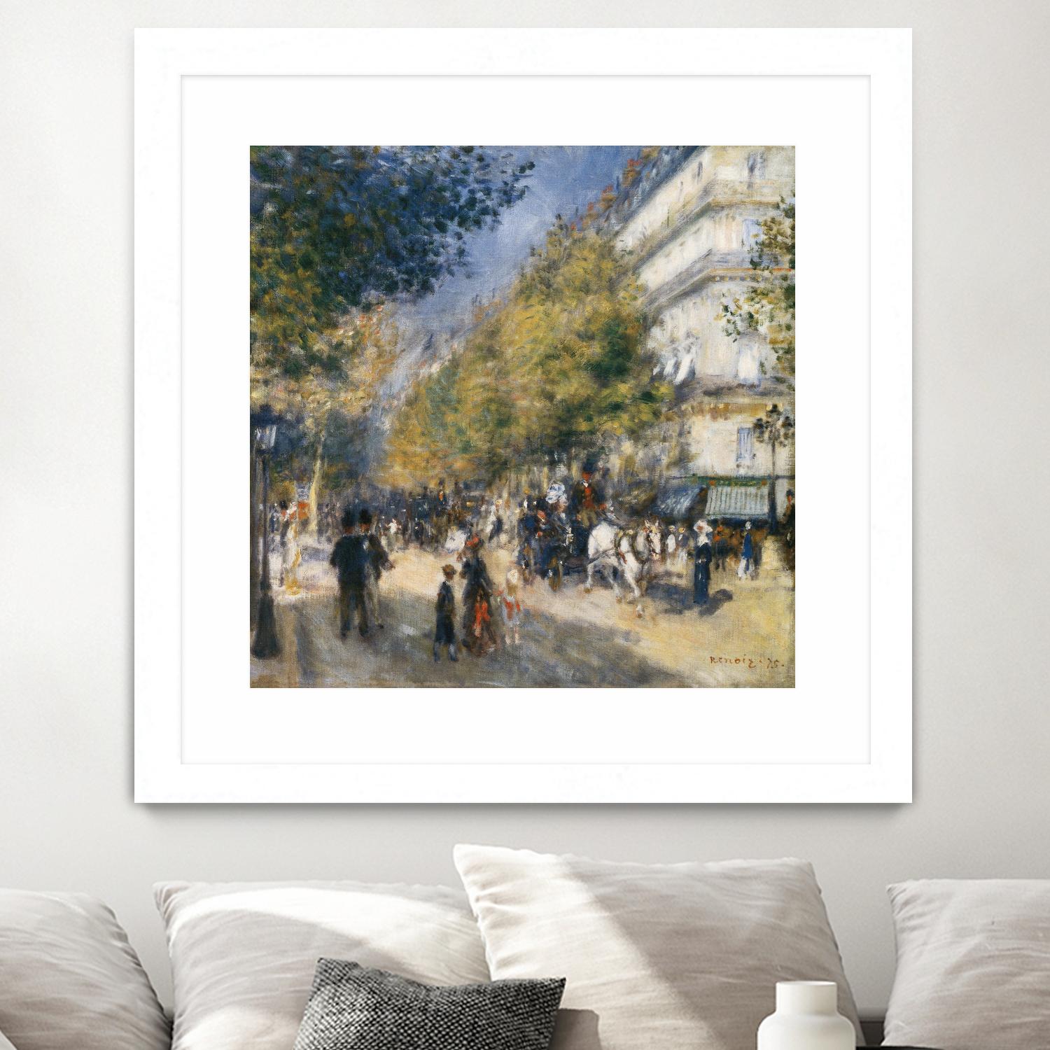 Les grands Boulevards by Auguste Renoir on GIANT ART - beige masters ville