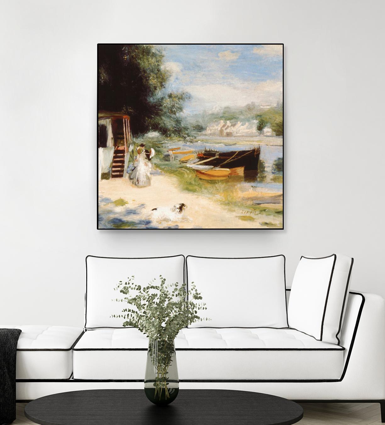 Vue de Bougival by Auguste Renoir on GIANT ART - beige masters renoir