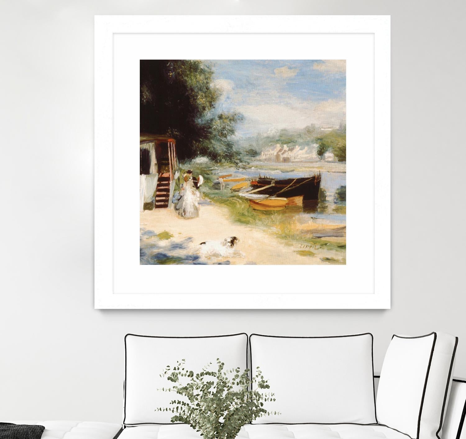 Vue de Bougival by Auguste Renoir on GIANT ART - beige masters renoir