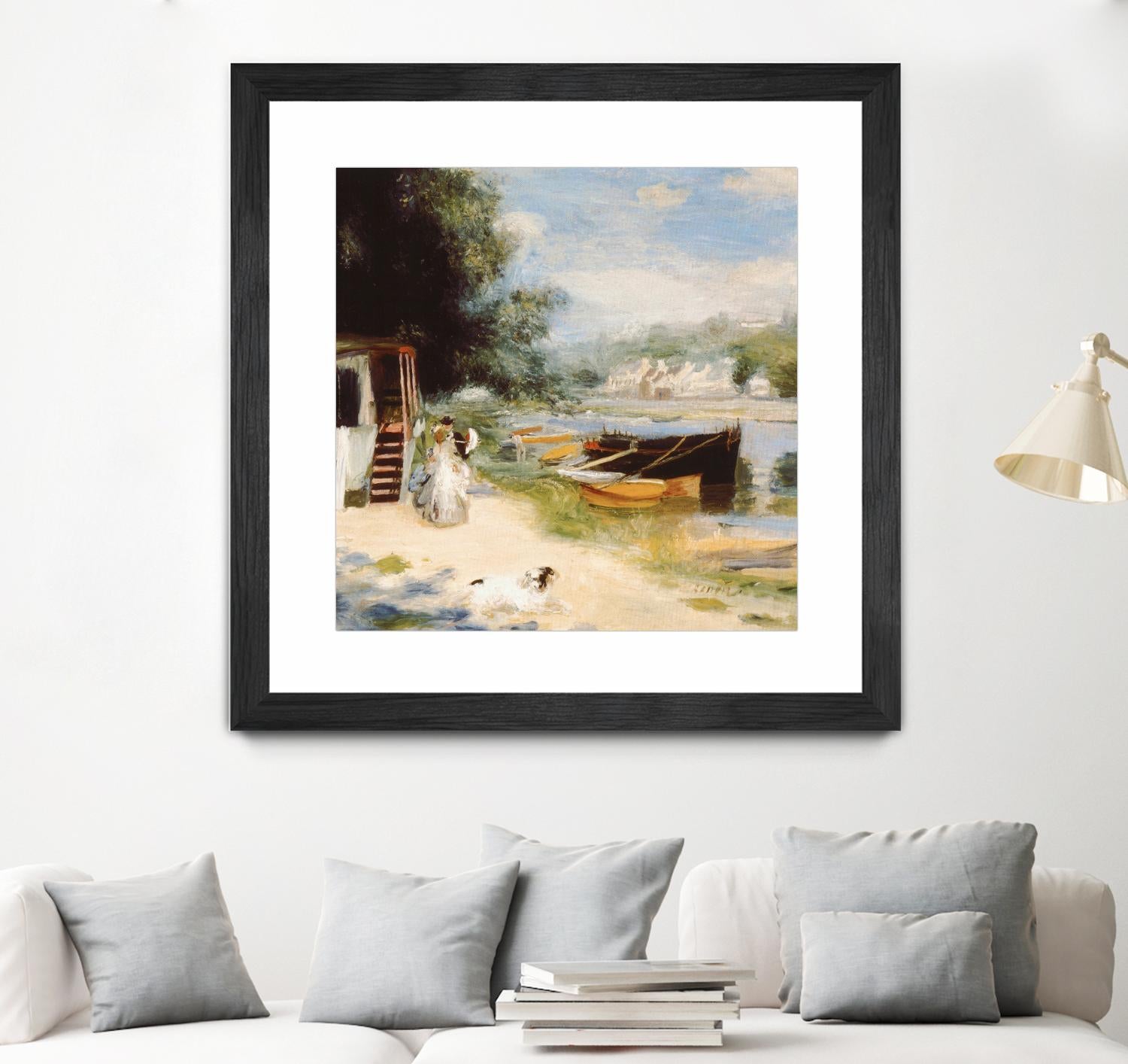 Vue de Bougival by Auguste Renoir on GIANT ART - beige masters renoir