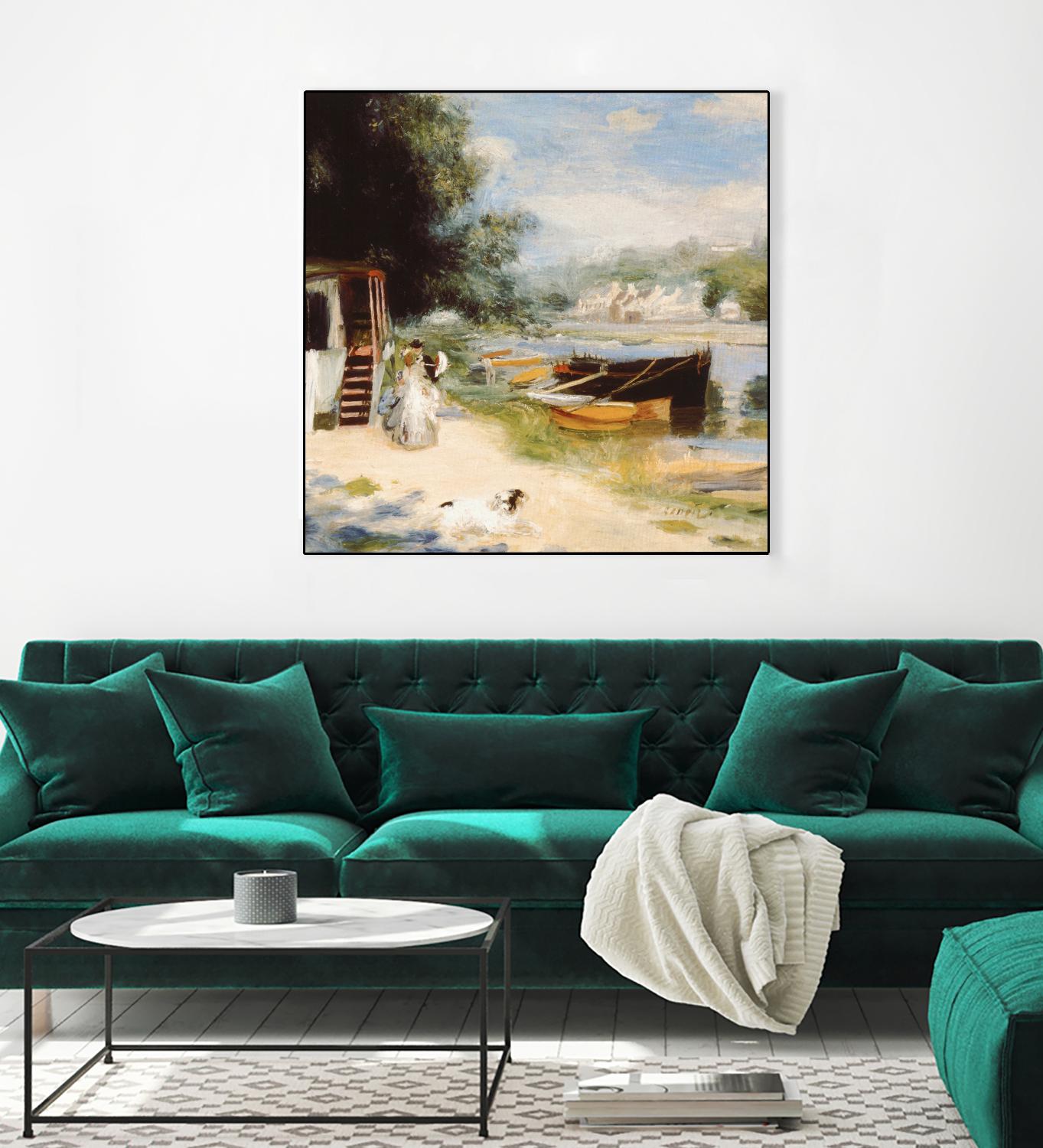 Vue de Bougival by Auguste Renoir on GIANT ART - beige masters renoir