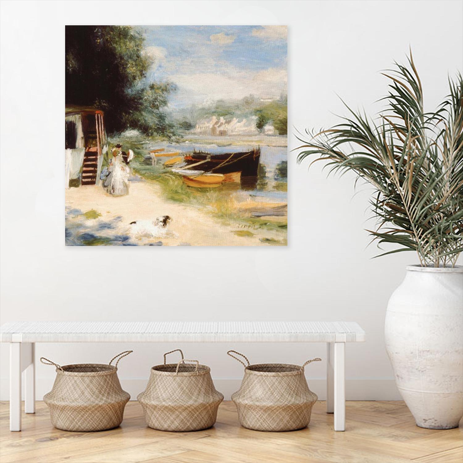 Vue de Bougival by Pierre-Auguste Renoir on GIANT ART - beige masters renoir