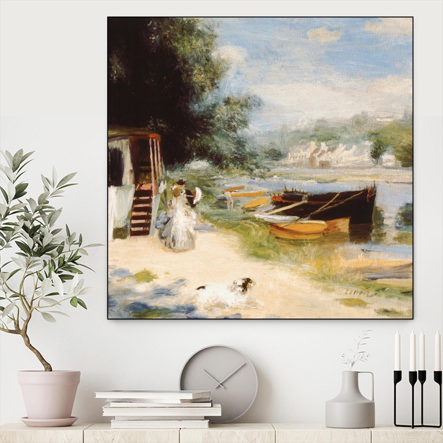 Vue de Bougival by Auguste Renoir on GIANT ART - beige masters renoir