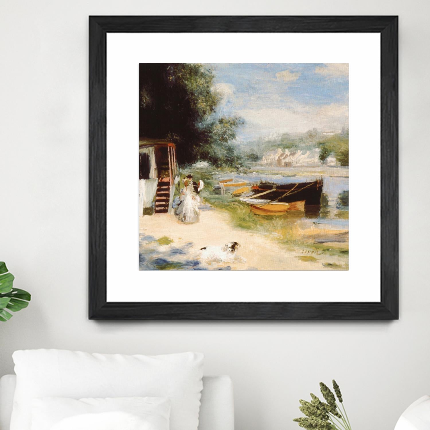 Vue de Bougival by Auguste Renoir on GIANT ART - beige masters renoir