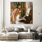 Jeunes filles au piano by Auguste Renoir on GIANT ART - beige figurative young women
