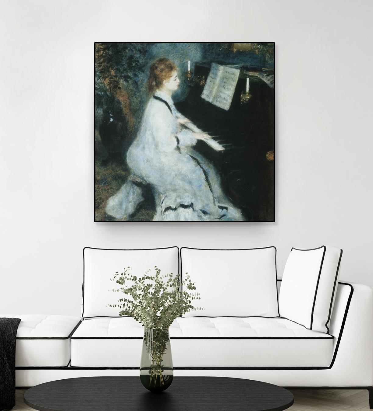 Femme au piano by Auguste Renoir on GIANT ART - white figurative piano