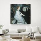 Femme au piano by Auguste Renoir on GIANT ART - white figurative piano